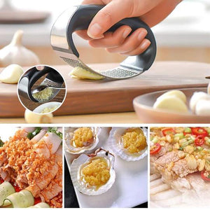 Premium Stainless Steel Garlic Press Cooking Tool